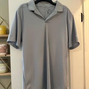 Nike Men's Light Gray Polo Shirt